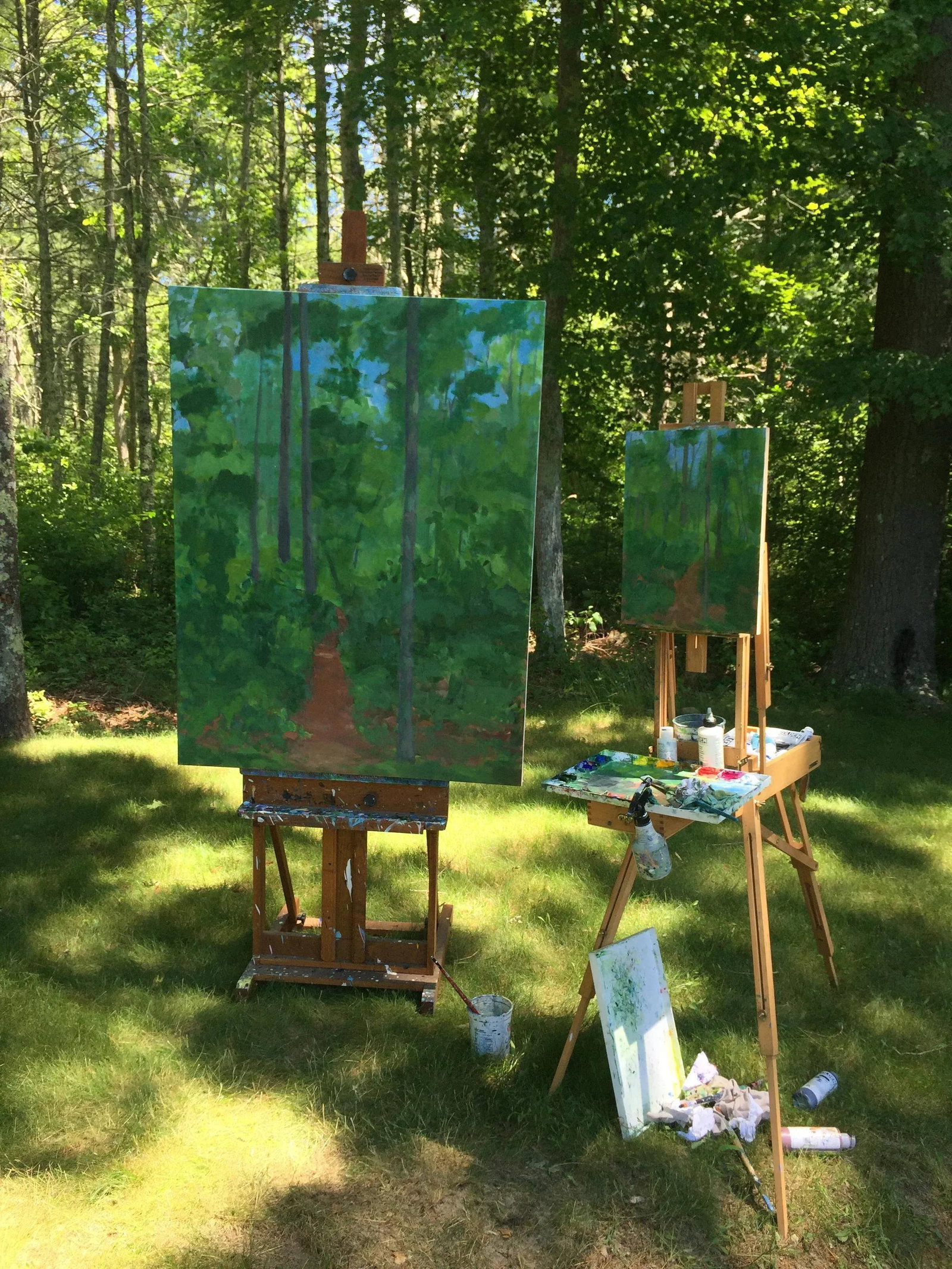 "Back Yard Path", Contemporary Painting by Stephen Remick - 9