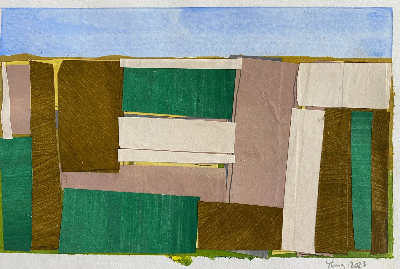 Lake Series, Maquette Landscape Original Painting by Bryan Young - 2