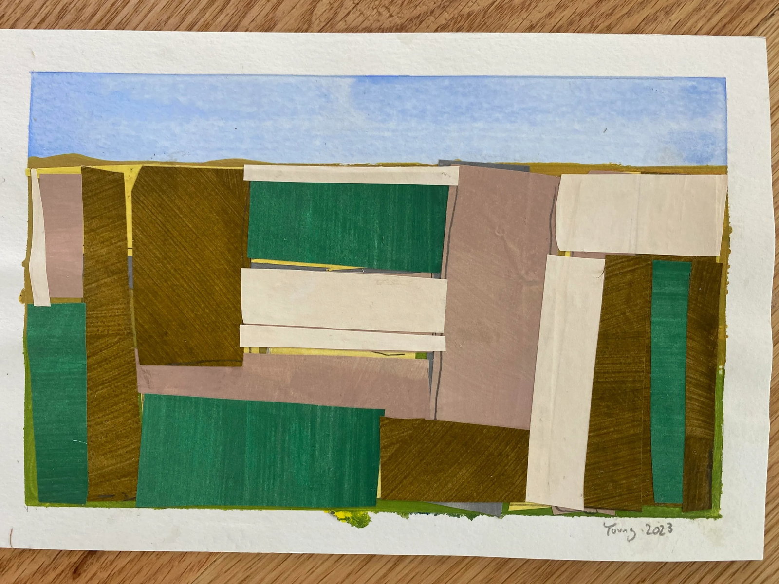 Lake Series, Maquette Landscape Original Painting by Bryan Young - 3