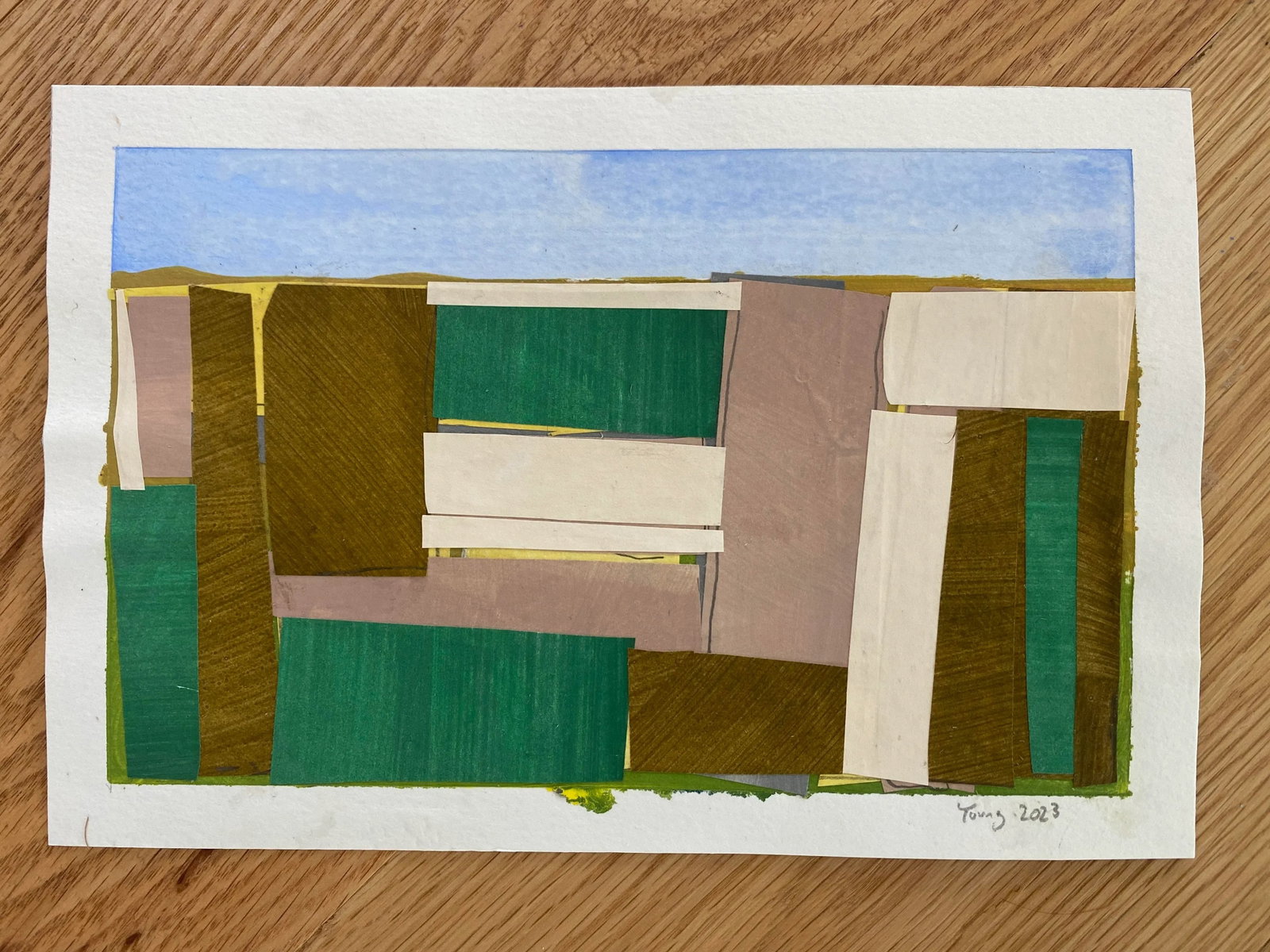 Lake Series, Maquette Landscape Original Painting by Bryan Young - 5