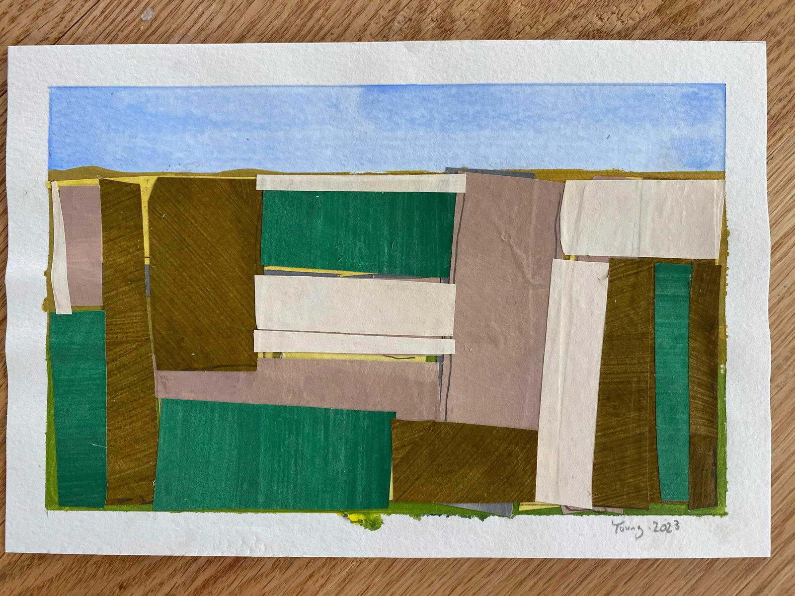 Lake Series, Maquette Landscape Original Painting by Bryan Young - 6