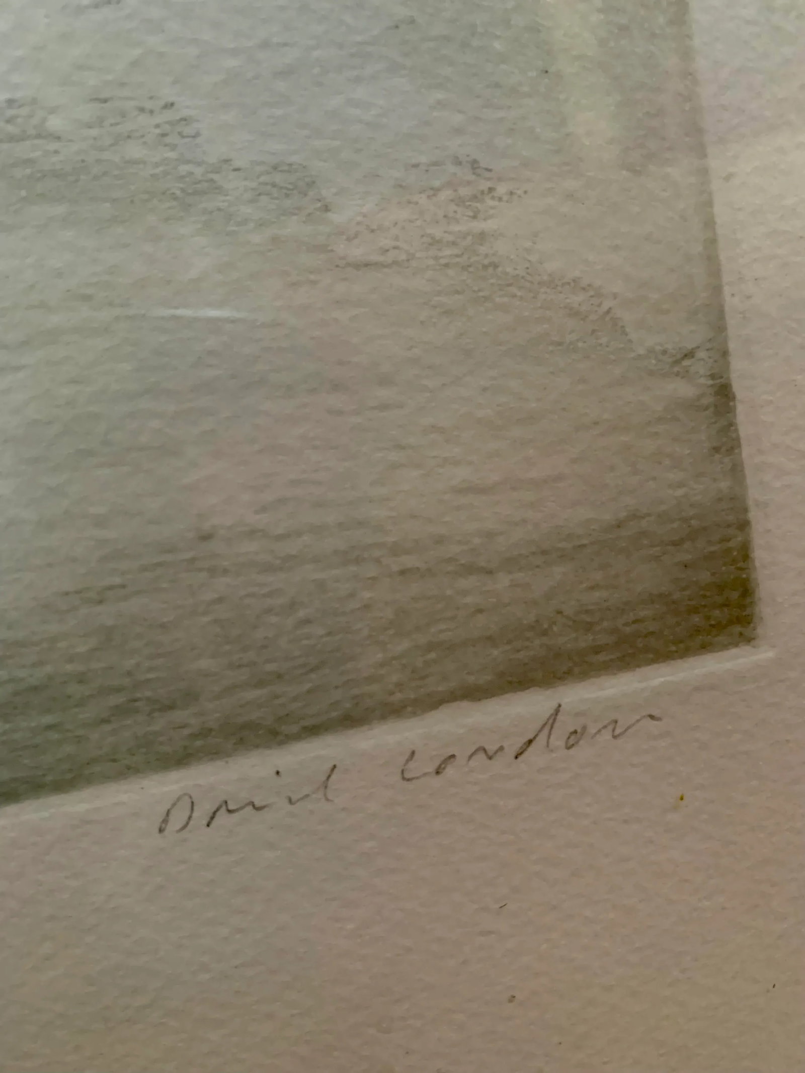 1980's Original Artist Signed Lithograph Print on Handmade Paper Titled 'Water Barn', Framed - 6