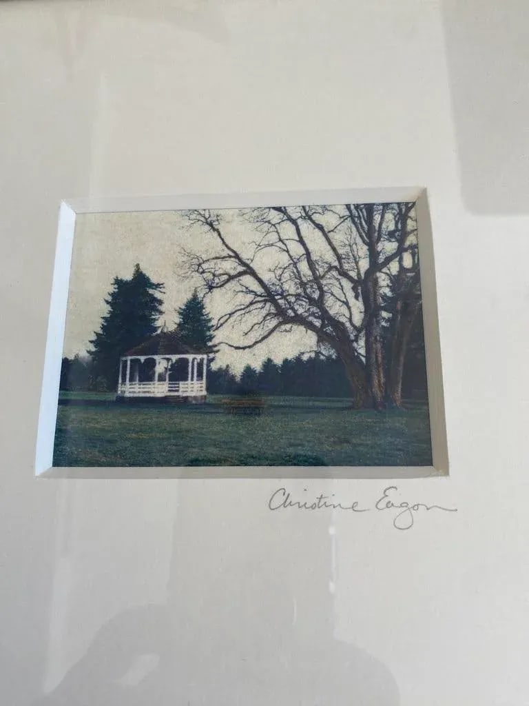 Early 21st Century Signed Polaroid Transfers, Set of 4, Landscape Garden Scenes - 2