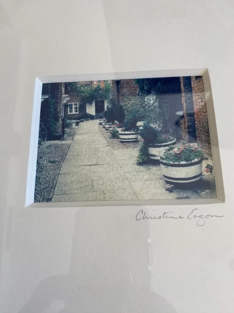 Early 21st Century Signed Polaroid Transfers, Set of 4, Landscape Garden Scenes - 3