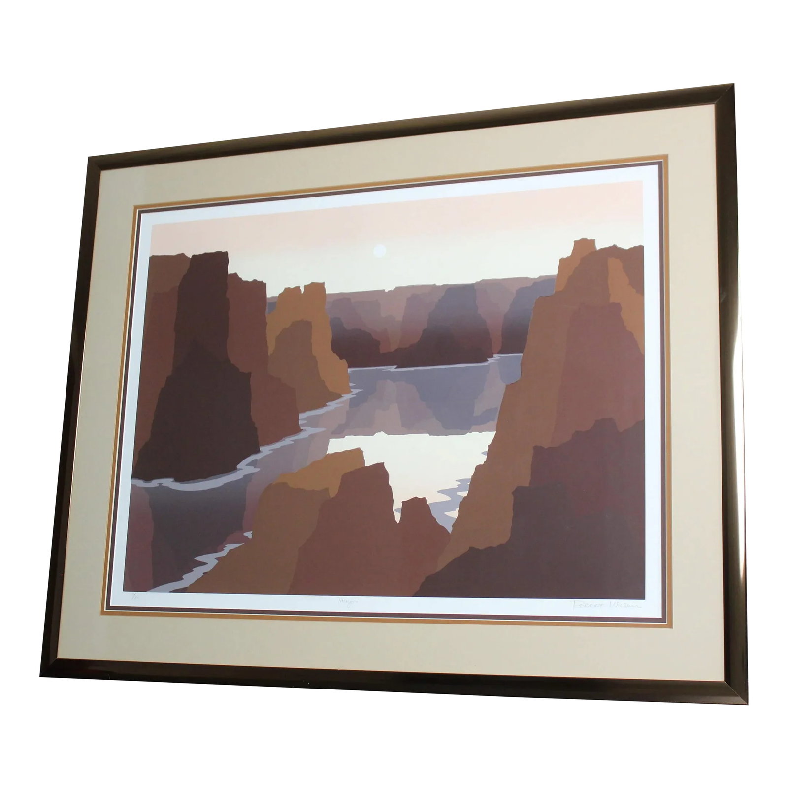 Horizon by Robert Wilson Signed, Numbered, Framed Serigraph: Vintage "Horizon" serigraph by Robert Wilson, hand signed, titled by the artist and a numbered edition, 5/300. Professionally framed and matted, looks to be original. Direct from a local downsizing