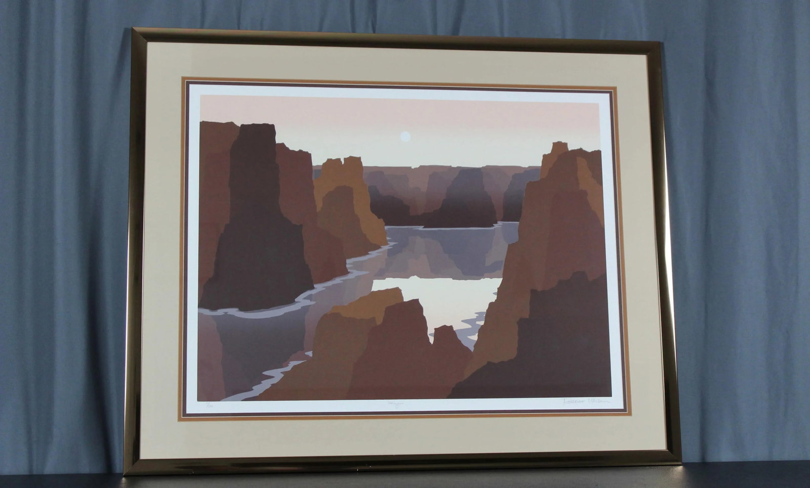 Horizon by Robert Wilson Signed, Numbered, Framed Serigraph - 2