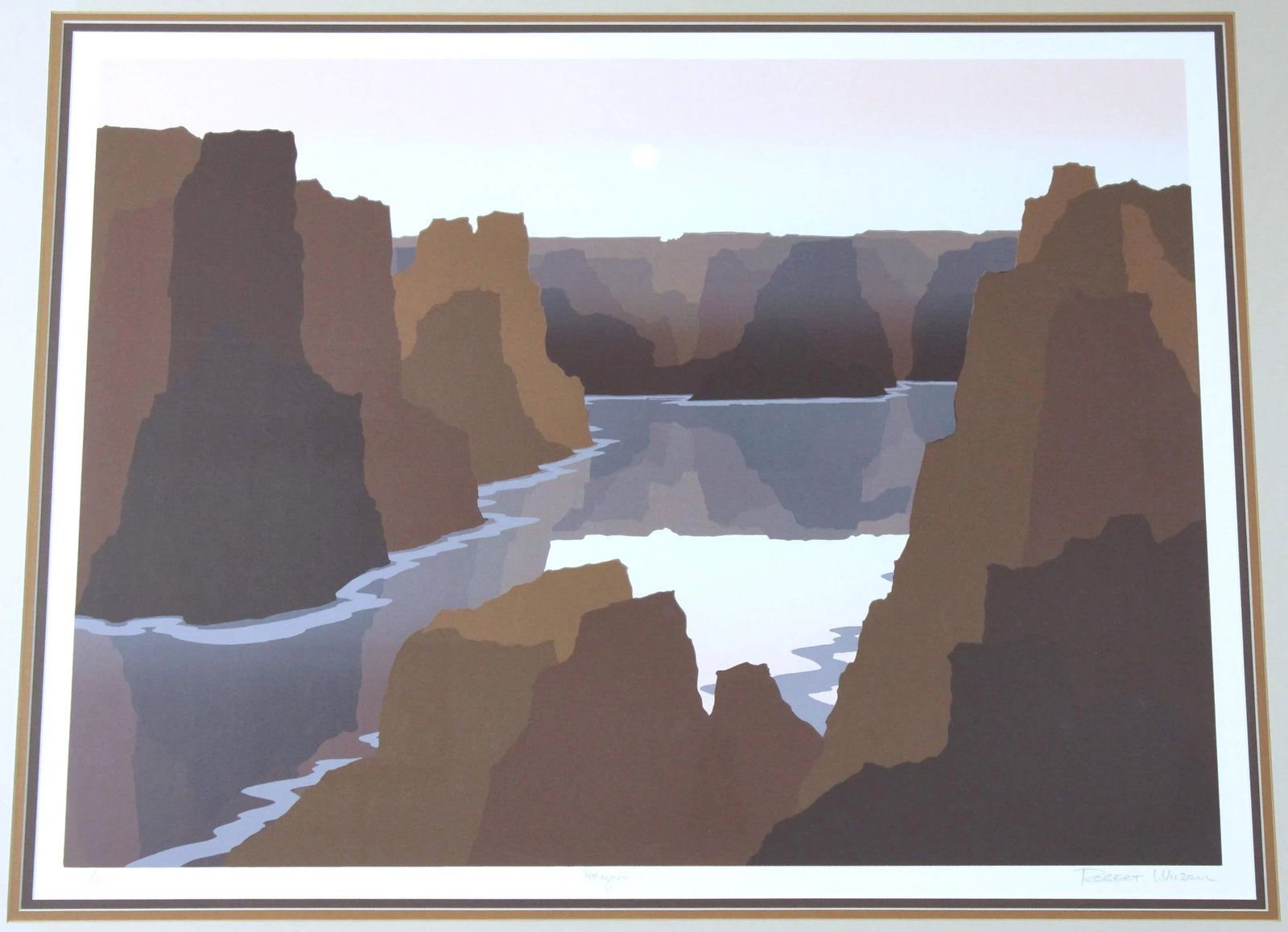 Horizon by Robert Wilson Signed, Numbered, Framed Serigraph - 3