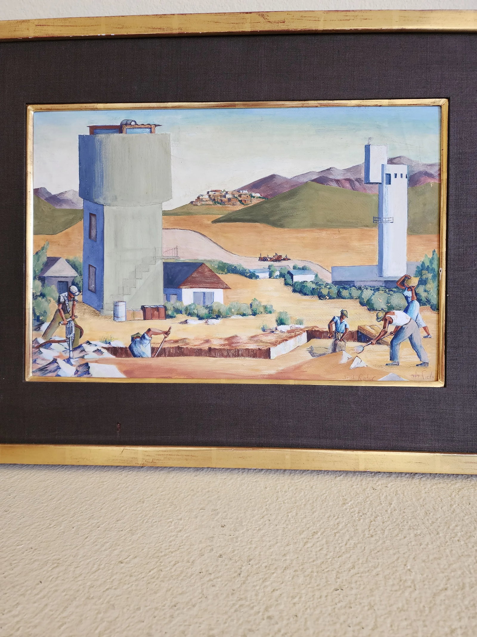 Early 20th Century Original Oil on Board Painting Signed by the Artist Framed - 10