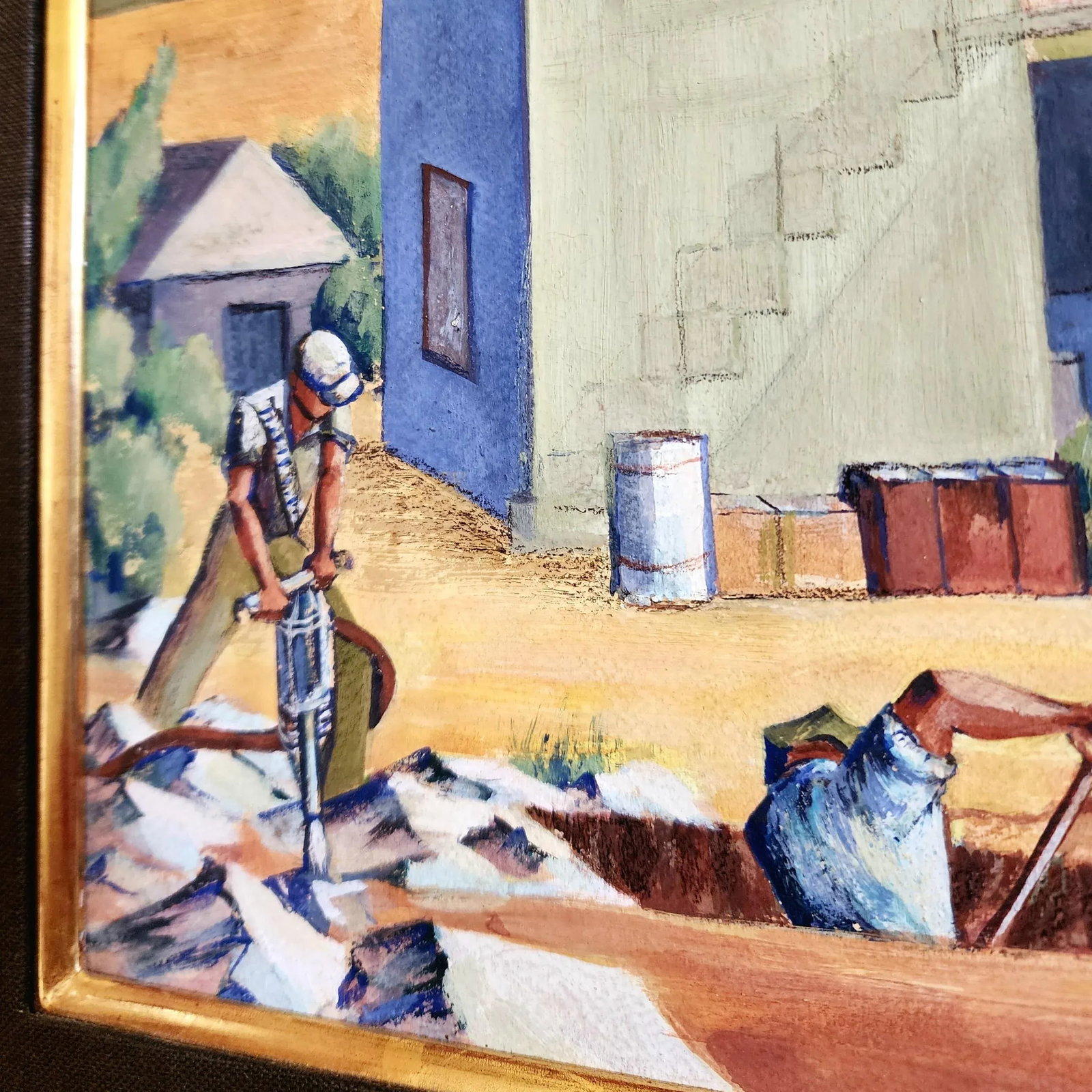 Early 20th Century Original Oil on Board Painting Signed by the Artist Framed - 2