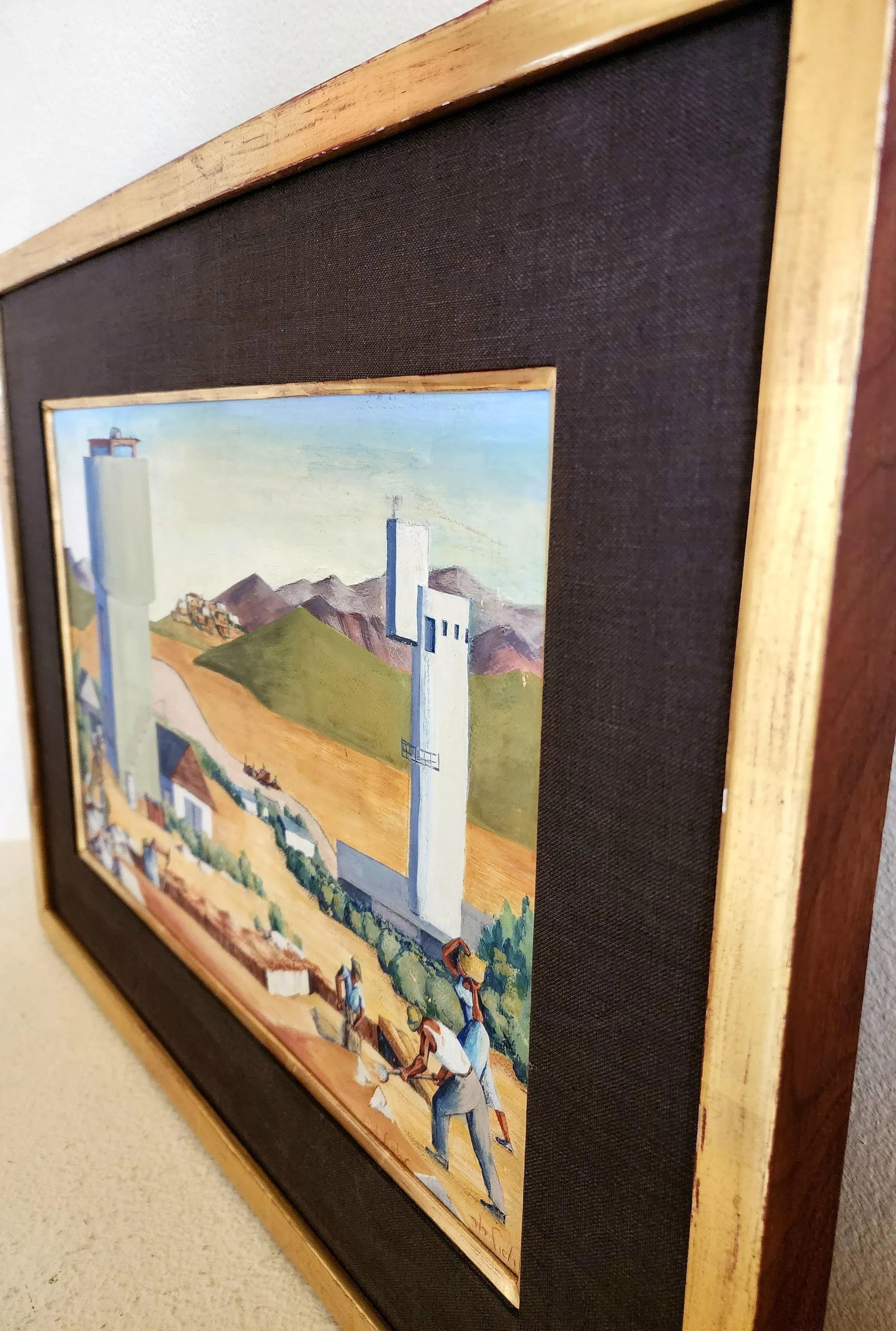 Early 20th Century Original Oil on Board Painting Signed by the Artist Framed - 7