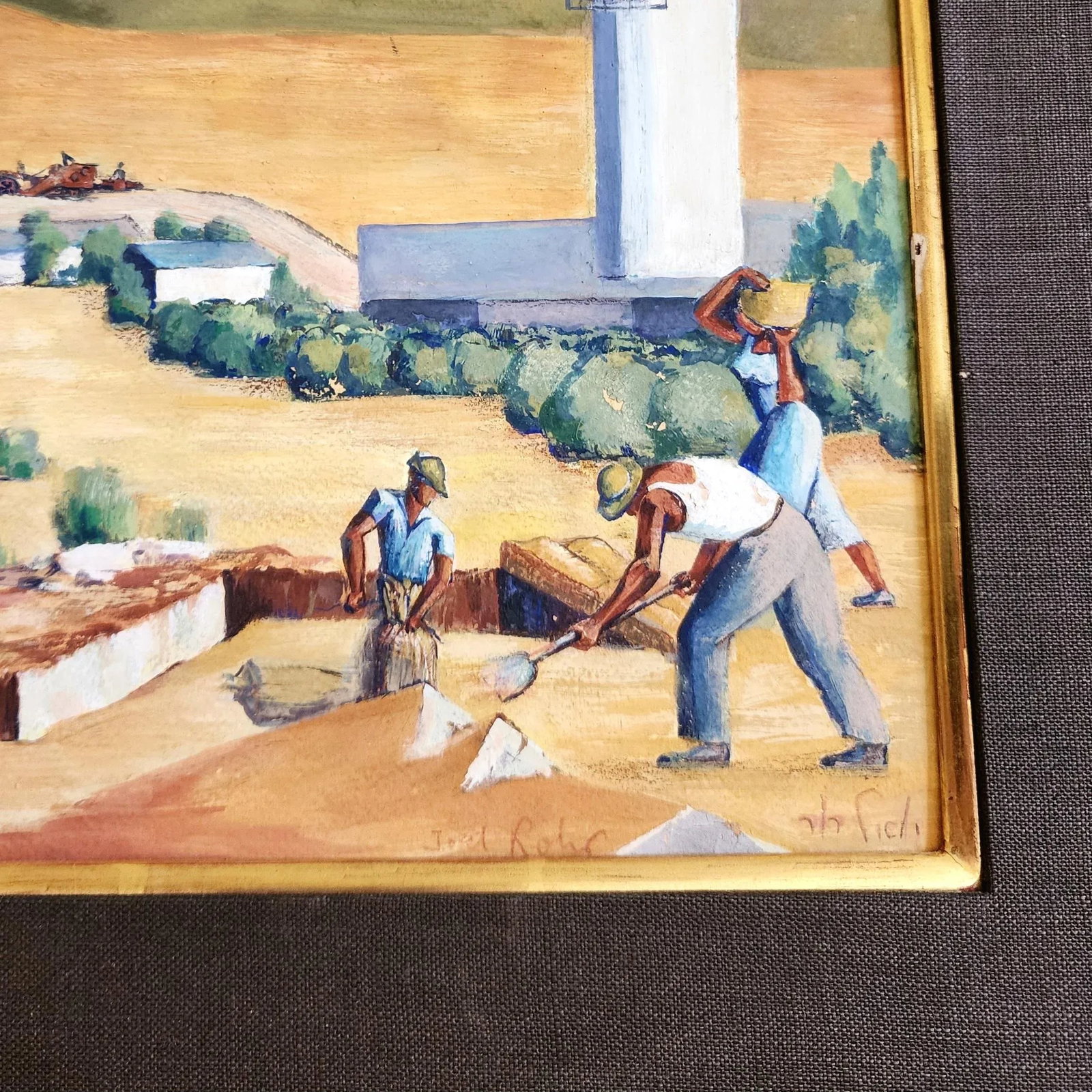 Early 20th Century Original Oil on Board Painting Signed by the Artist Framed - 8