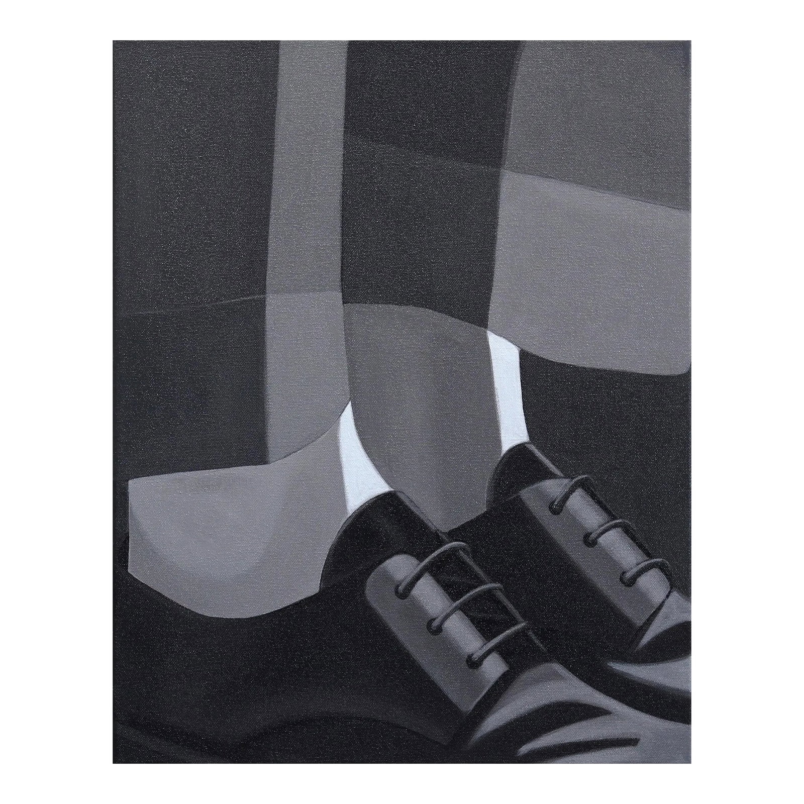 "The White Socks" Original Artwork by Darwin Estacio Martinez: Born in 1982 in Manzanillo, Cuba, artist Darwin Estacio Martinez honed his artistic skills at the Professional Academy of Fine Arts "El Alba" in Holguin, and furthered his education at the