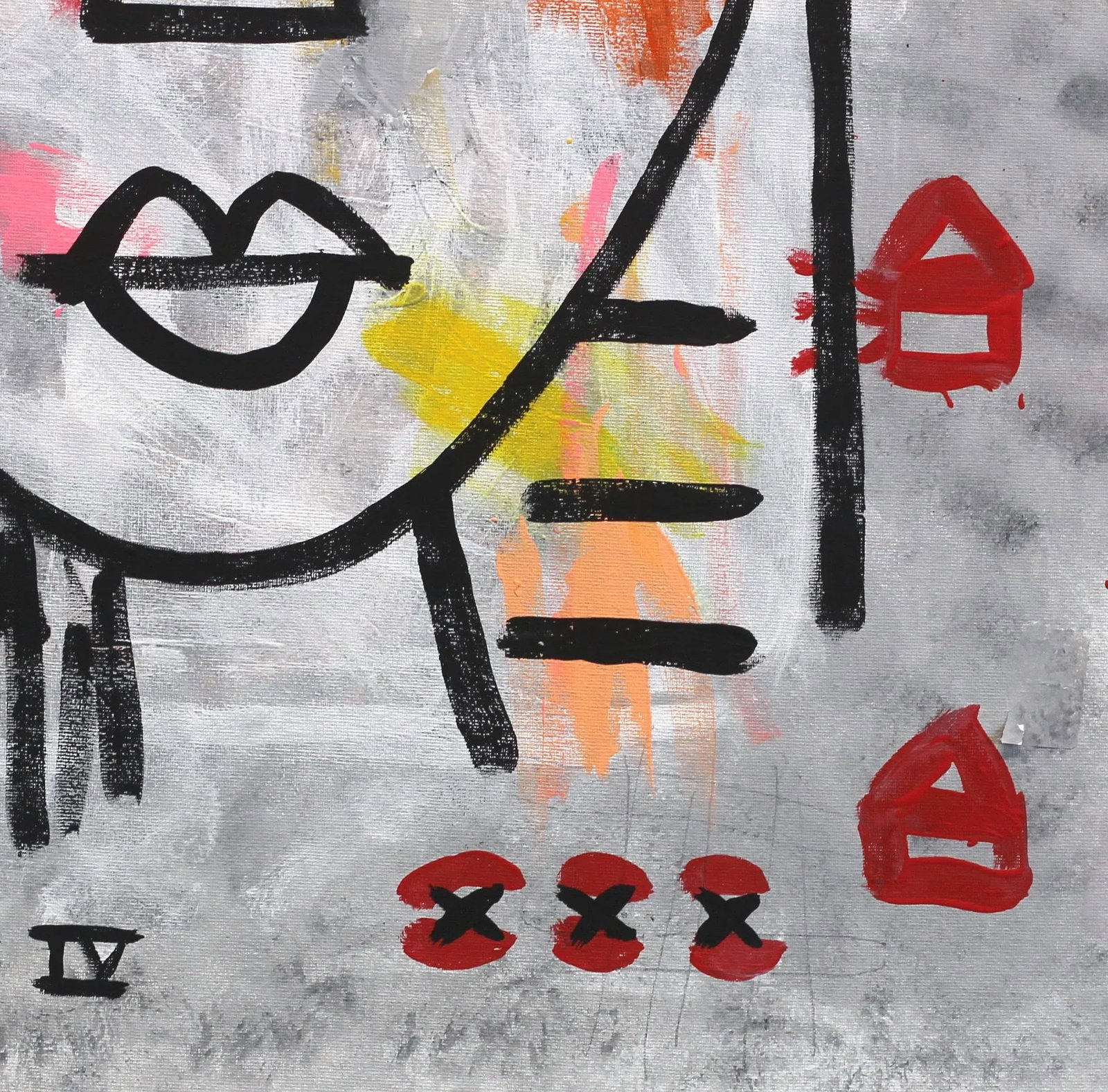 Abstract Figurative Art "Lady Like" Original Acrylic Painting on Canvas Artwork by Gary John - 2