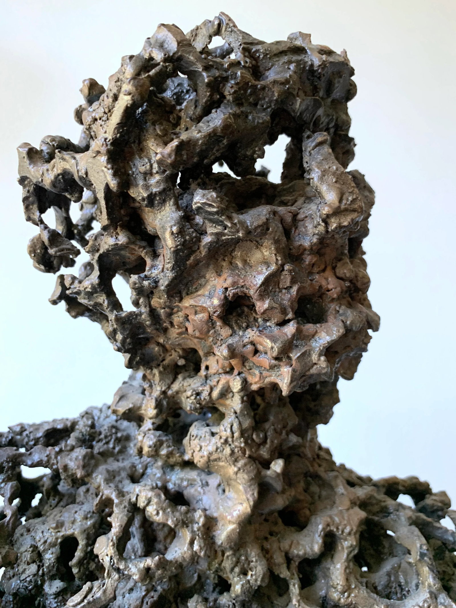 Mid Century Brutalist Sculpture by Daniel Gluck 'Bust of a Man' - 10