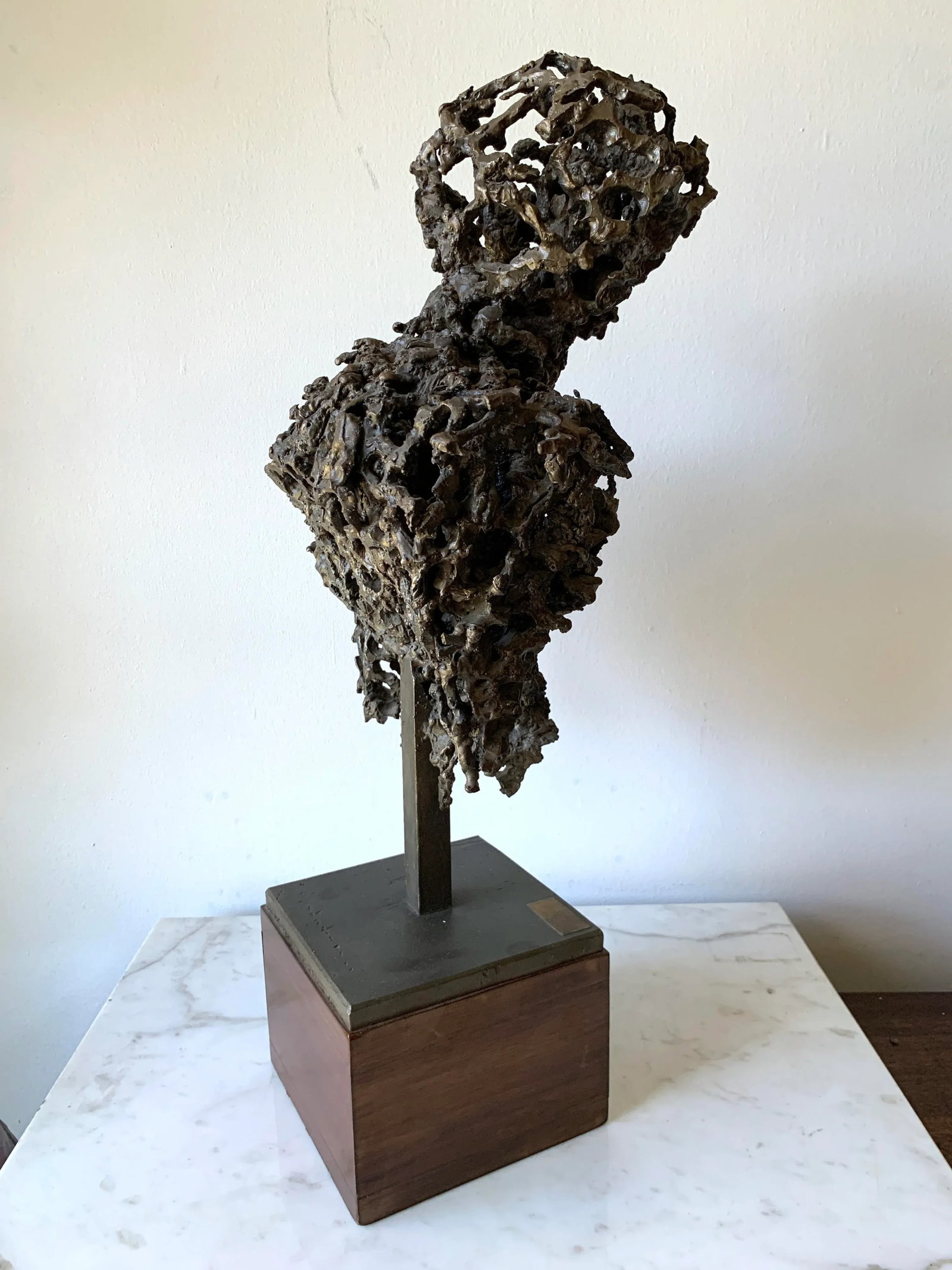 Mid Century Brutalist Sculpture by Daniel Gluck 'Bust of a Man' - 5