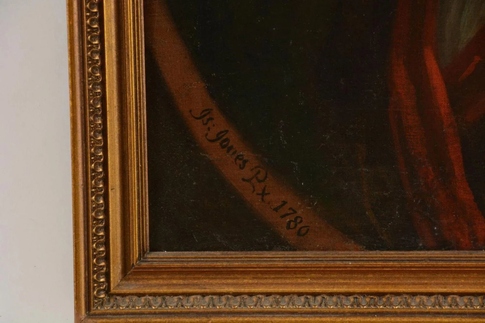 1780 British Portrait of a Gentleman Signed J. Jones - Antique Georgian Oil - 2