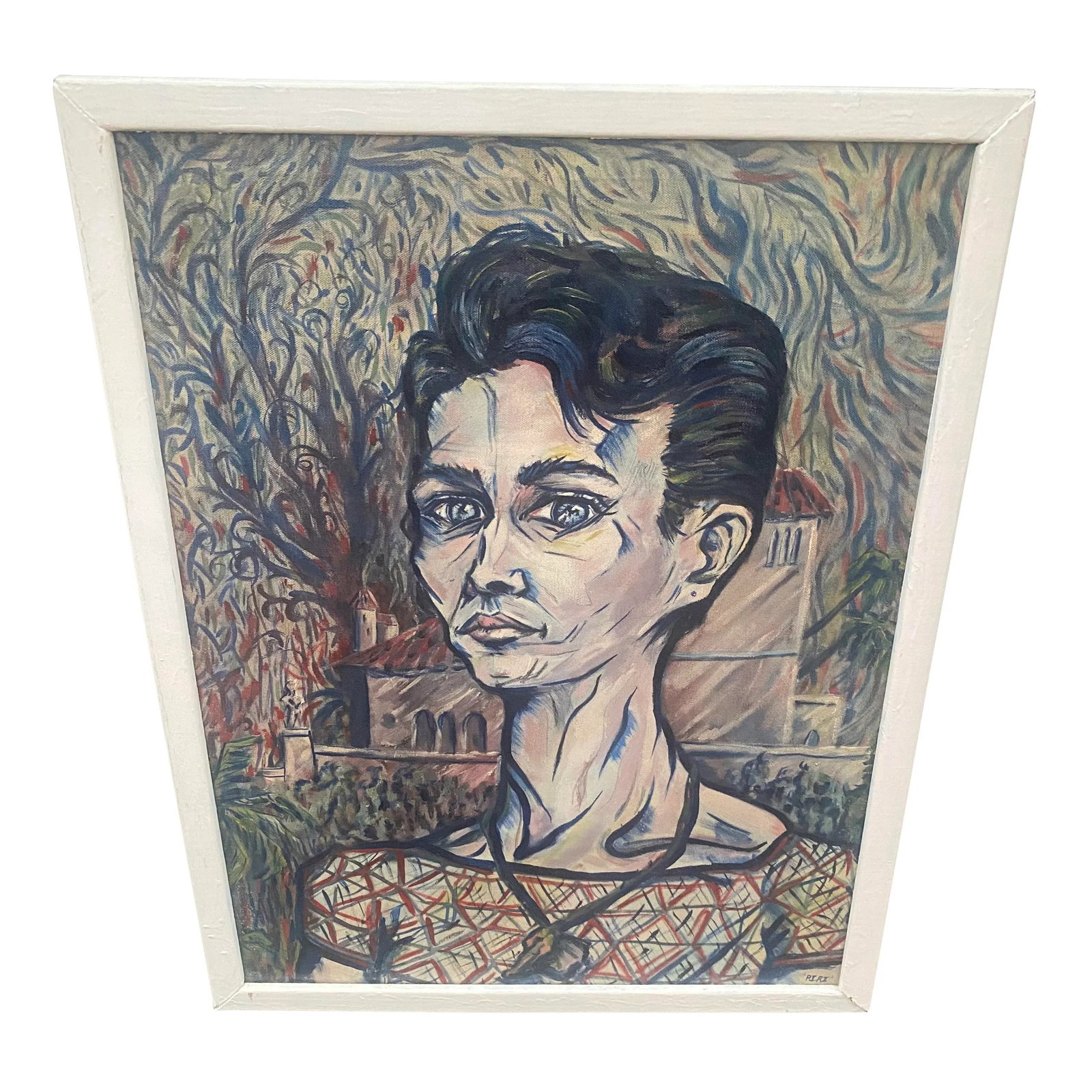 "Riki" Self Portrait, Oil on Board. Original Artwork. - 5