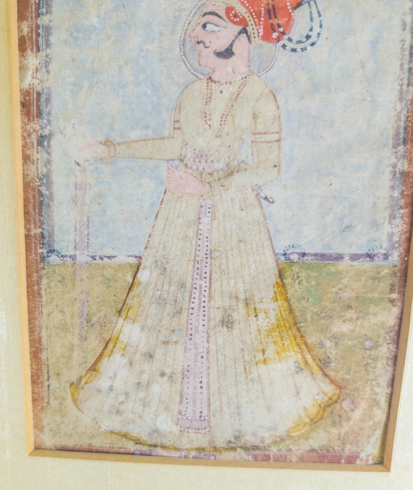 18th Century Indian Mughal Miniature Gouache Painting on Paper - 11