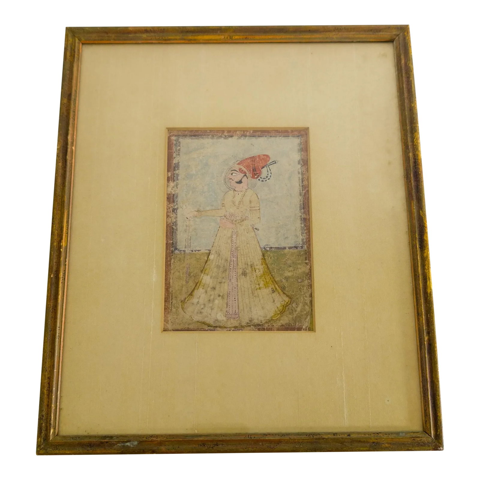 18th Century Indian Mughal Miniature Gouache Painting on Paper (1 of 12)