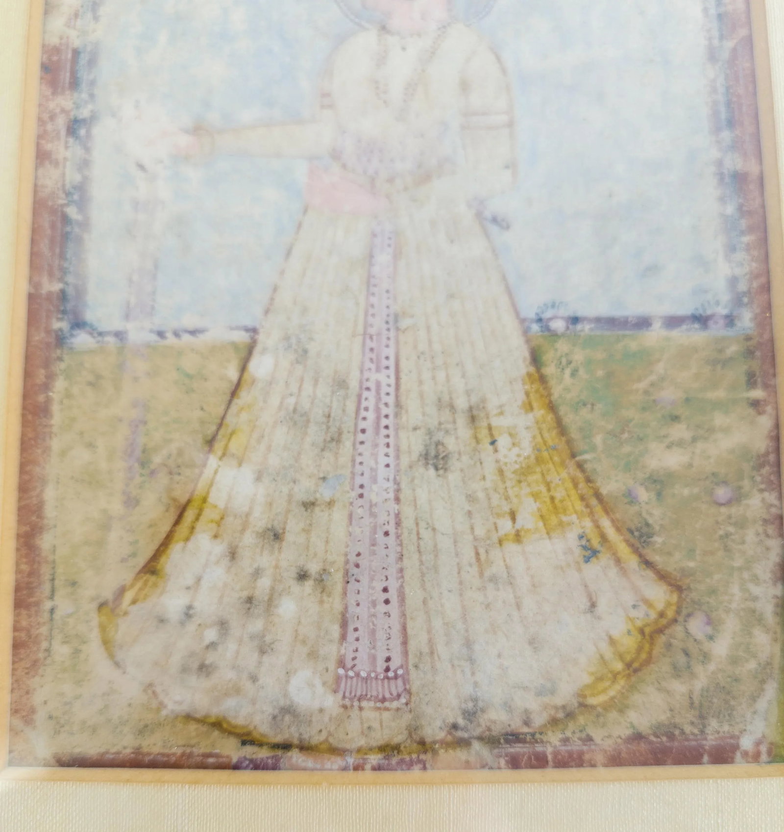 18th Century Indian Mughal Miniature Gouache Painting on Paper - 5
