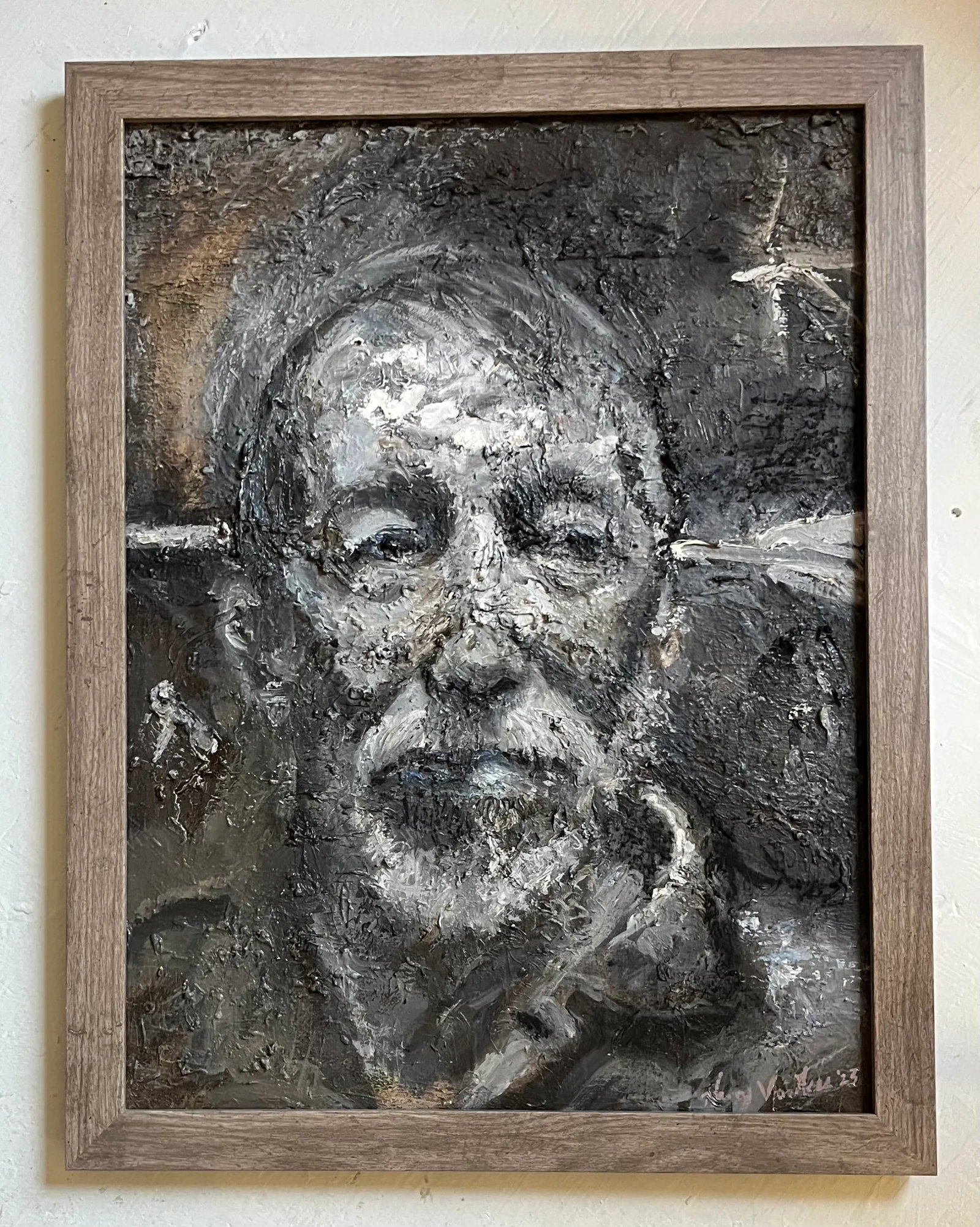 Black & White Man, Portrait Paintings - 3