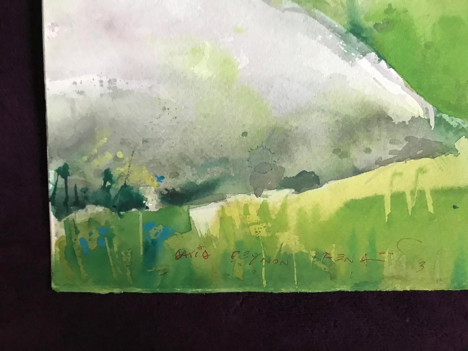 Three Children Making Plans on Summer Vacation Original Watercolor - 5