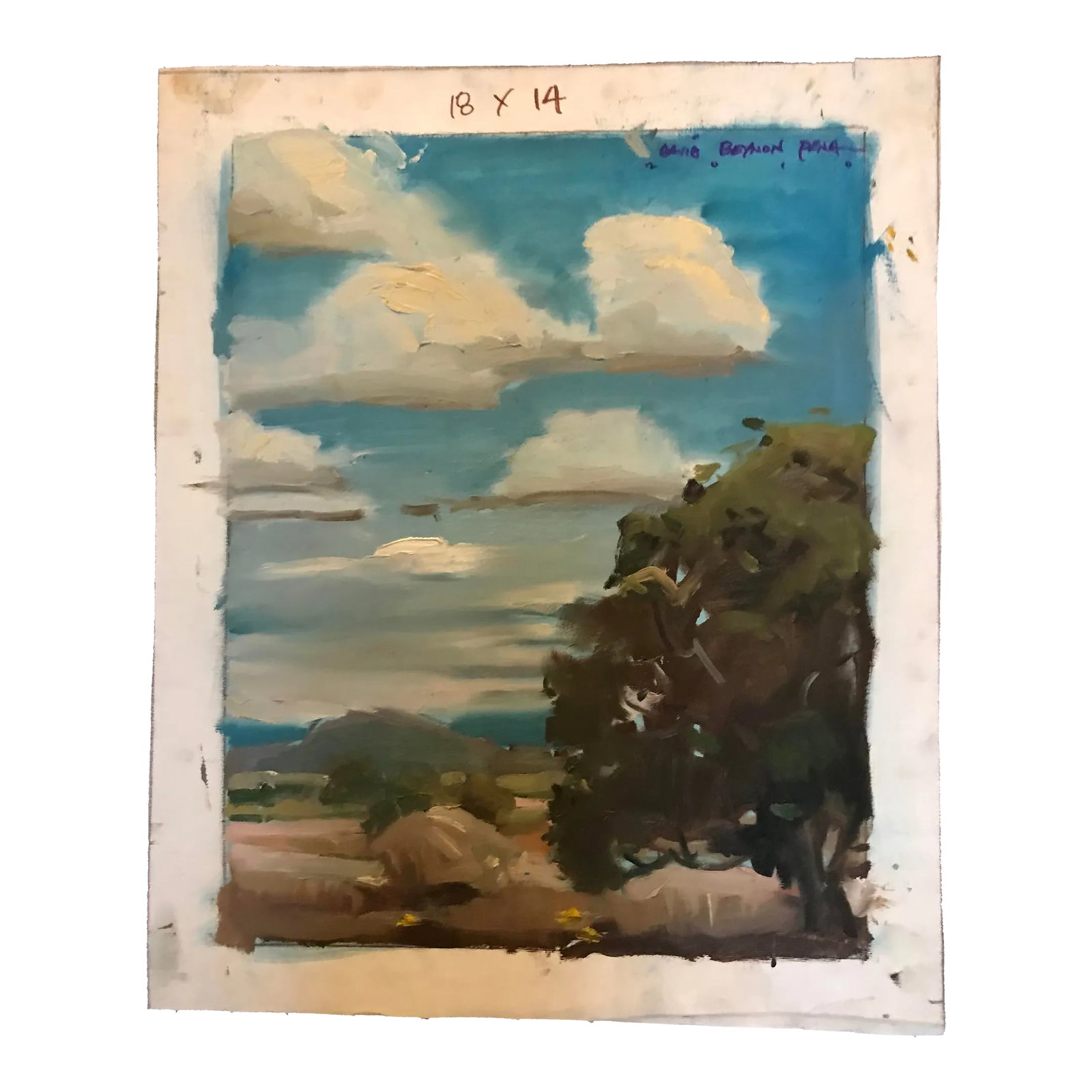 Gorgeous Western Skies Original Oil Painting (1 of 4)