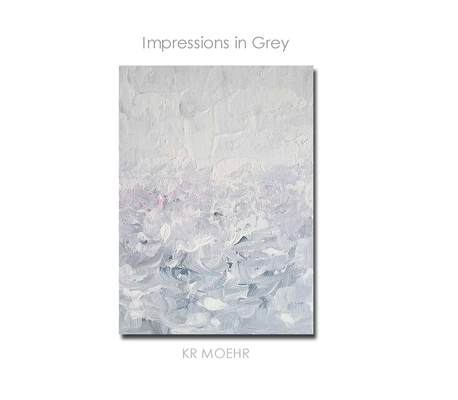 "Impressions in Grey" Original Impressionist Landscape Abstract Art Painting - 2