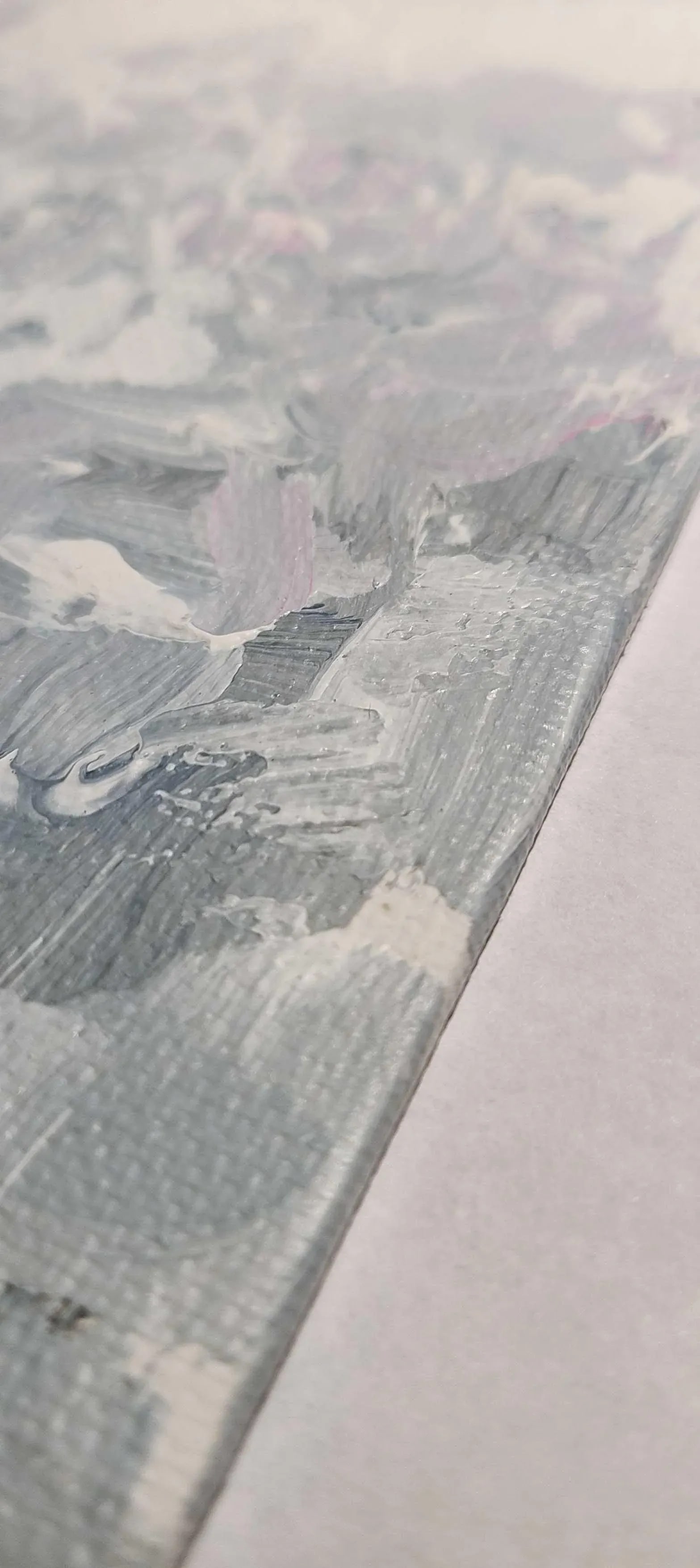 "Impressions in Grey" Original Impressionist Landscape Abstract Art Painting - 3