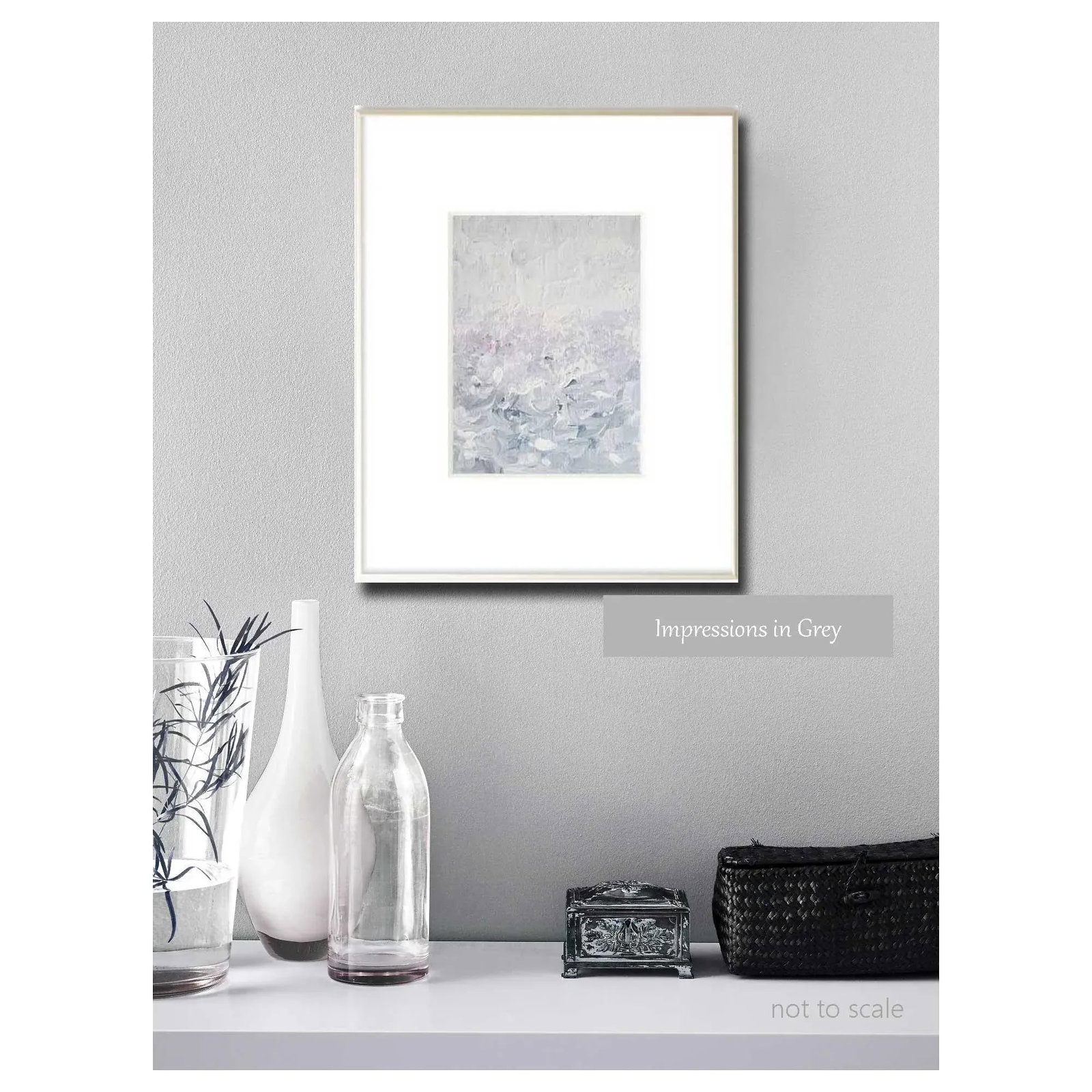 "Impressions in Grey" Original Impressionist Landscape Abstract Art Painting - 5