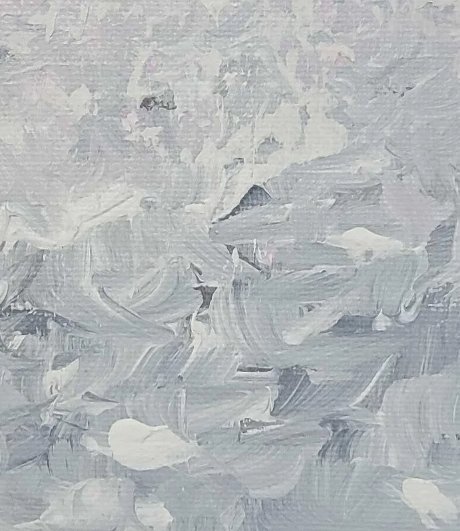 "Impressions in Grey" Original Impressionist Landscape Abstract Art Painting - 7