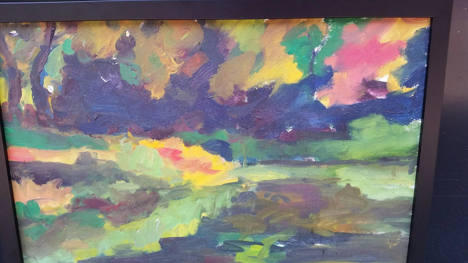 1978 Signed Abstract Expressionist Oil on Canvas Painting, Framed - 2