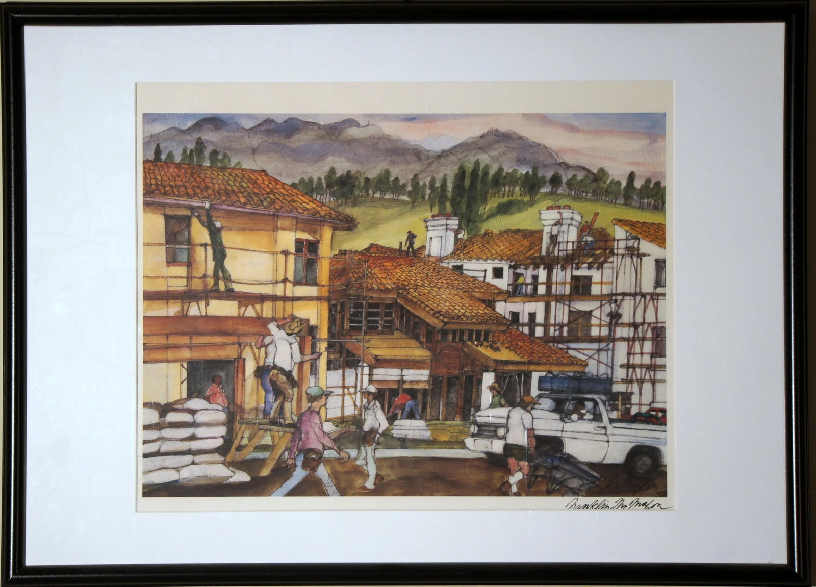 Franklin McMahon "Home Construction" Signed Art Print - 2