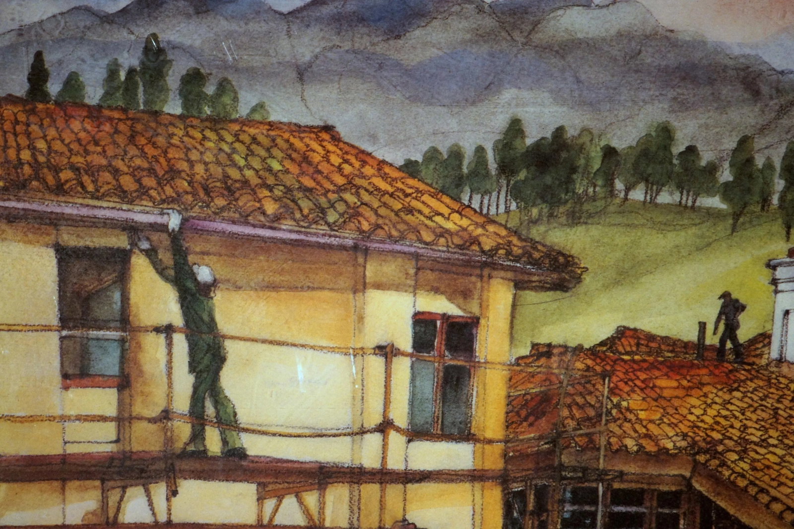 Franklin McMahon "Home Construction" Signed Art Print - 5