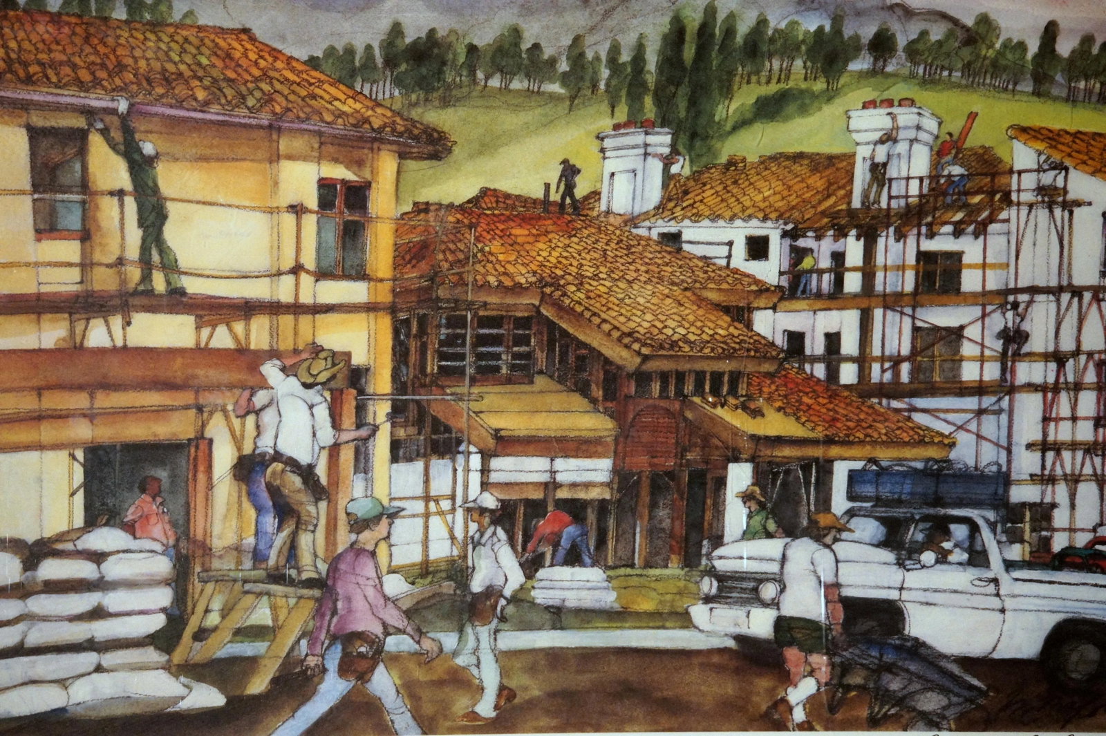 Franklin McMahon "Home Construction" Signed Art Print - 6