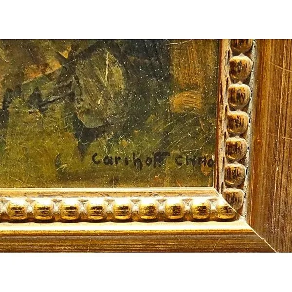 Mid 19th Century Vintage Oil Painting by Carl Hoff - 3