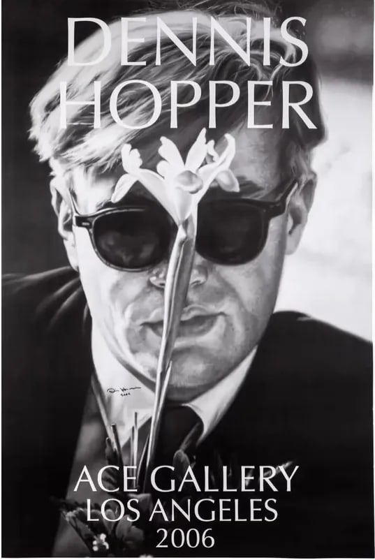 Dennis Hopper Ace Gallery Signed Poster, 2006 Andy Warhol - 2