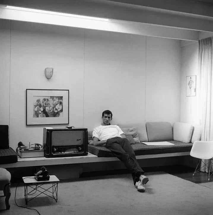Anthony Perkins at Home in Los Angeles 1959 Photograph by Sid Avery - 4