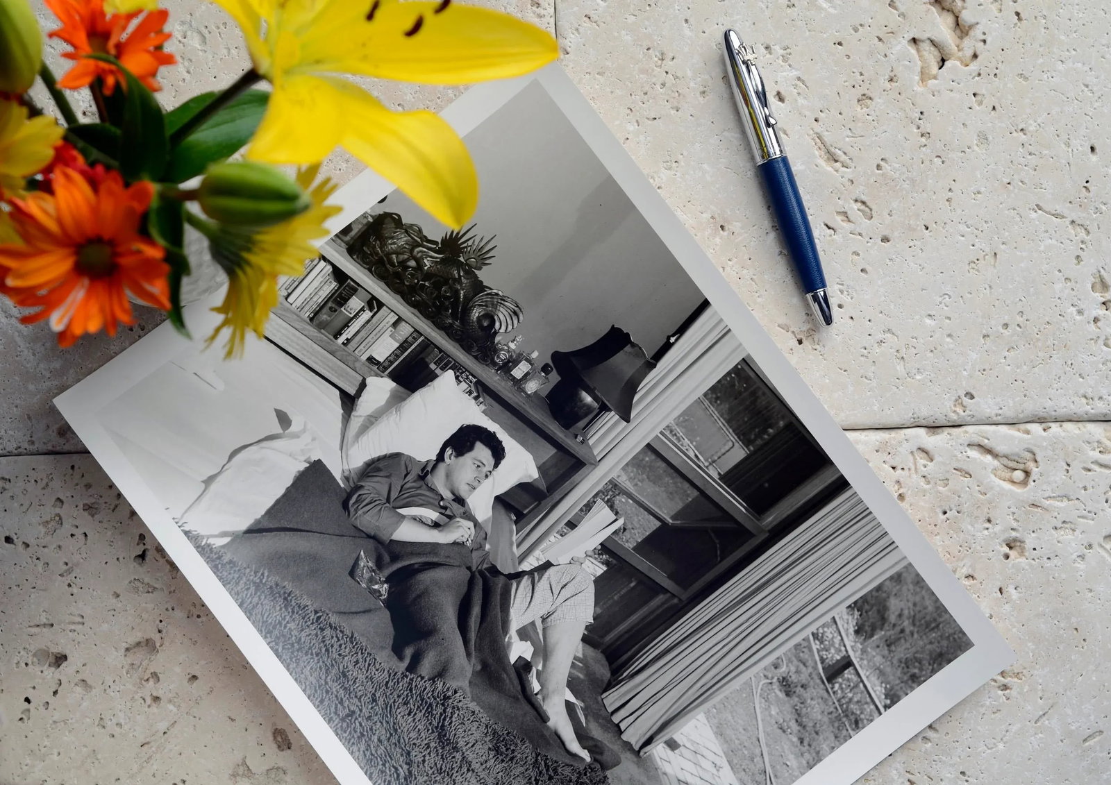Rock Hudson at His North Hollywood Home 1952 (Photo by Sid Avery) - 3