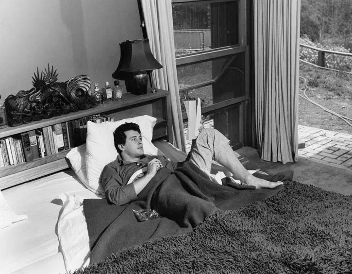 Rock Hudson at His North Hollywood Home 1952 (Photo by Sid Avery) - 5