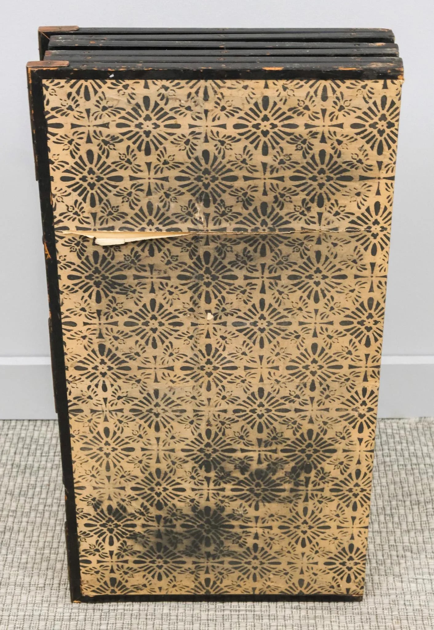Meiji Early 20th Century Japanese Six Panel Folding Screen Byobu Gold Immortal Poets Calligraphy Poe - 9