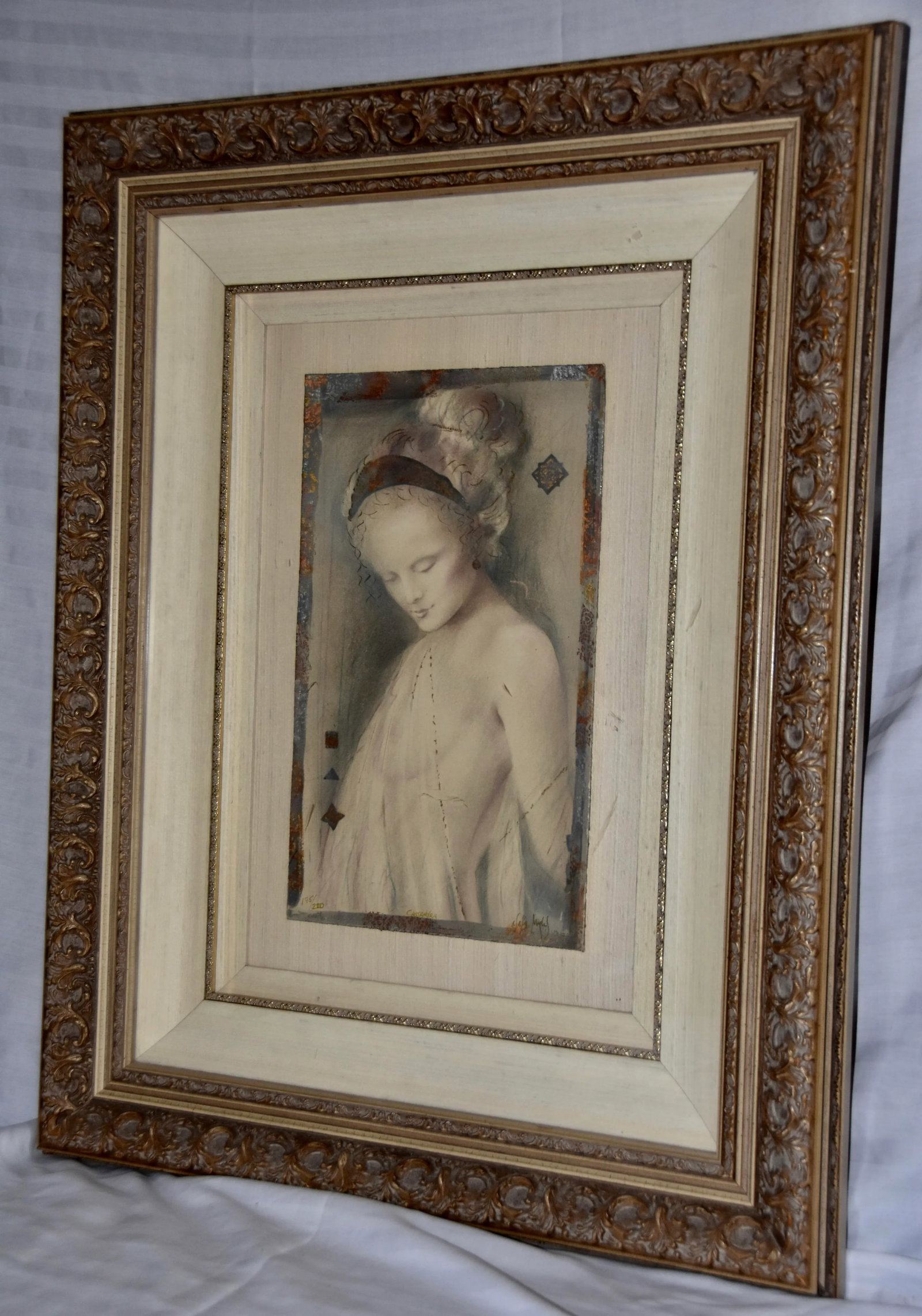 Csaba Markus 'Cassandra' Original Museum-Quality Painting Mixed Media - 12