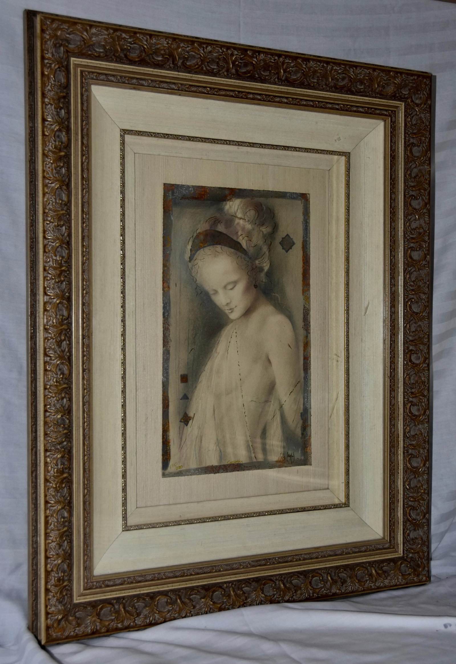 Csaba Markus 'Cassandra' Original Museum-Quality Painting Mixed Media - 2