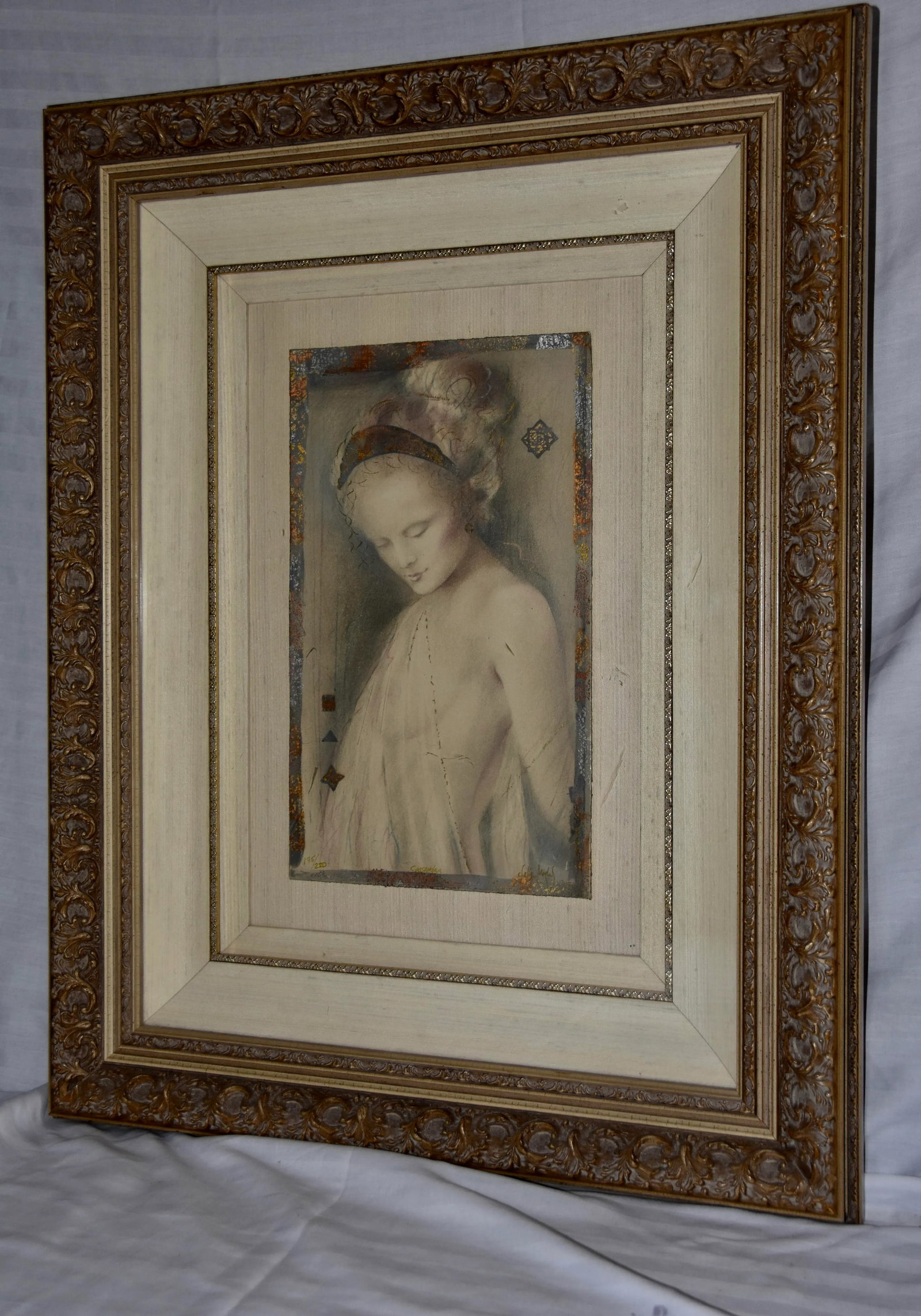 Csaba Markus 'Cassandra' Original Museum-Quality Painting Mixed Media - 5