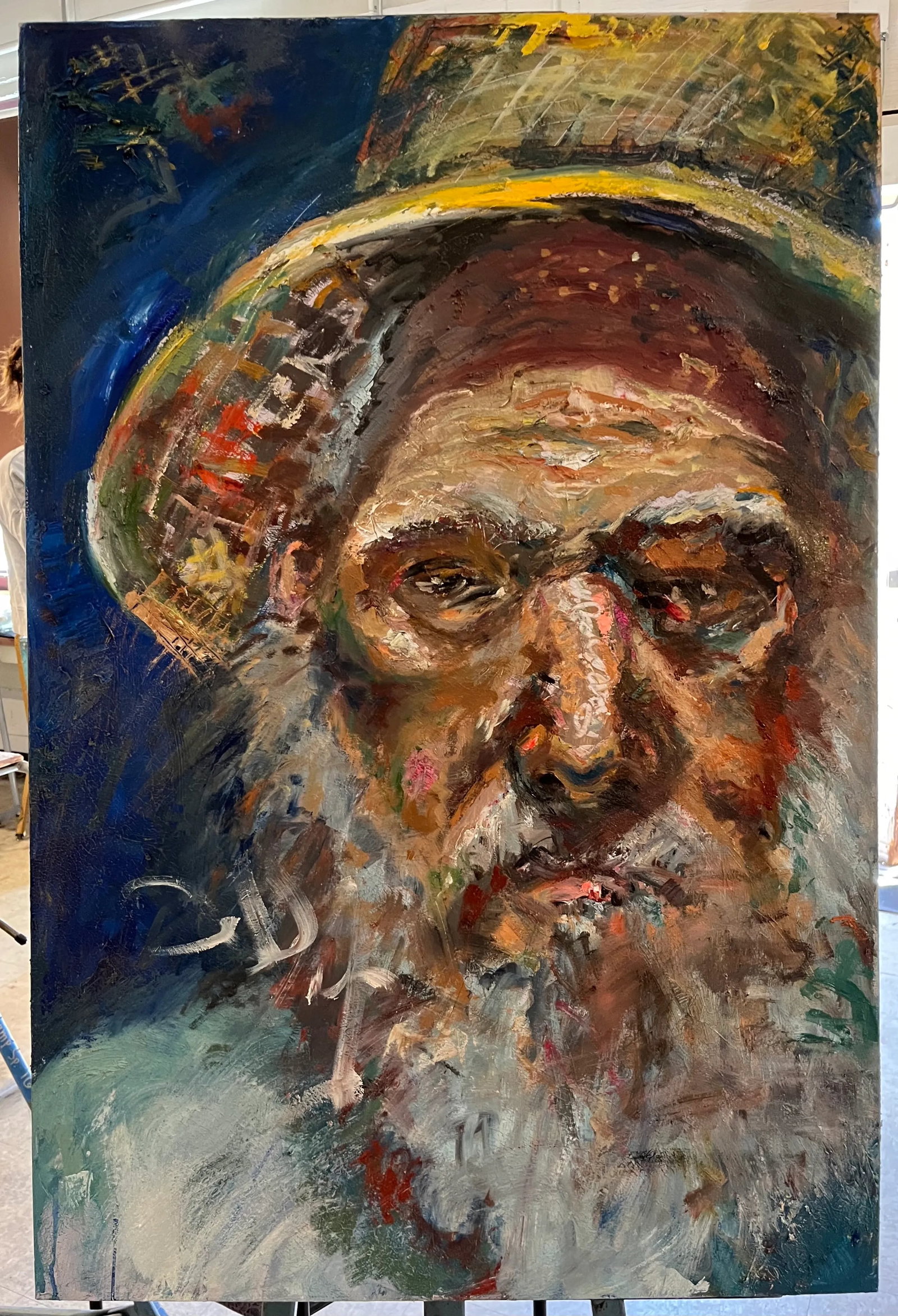 'The Old Man and the Sea', Portrait Oil Painting, by Van Ness - 4