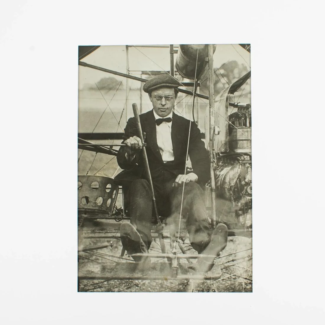Press Agency Rol British Aeronaut Ewc Perry Circa 1910, Silver Gelatin B and W Photography - 2