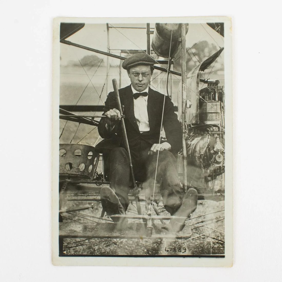 Press Agency Rol British Aeronaut Ewc Perry Circa 1910, Silver Gelatin B and W Photography - 4