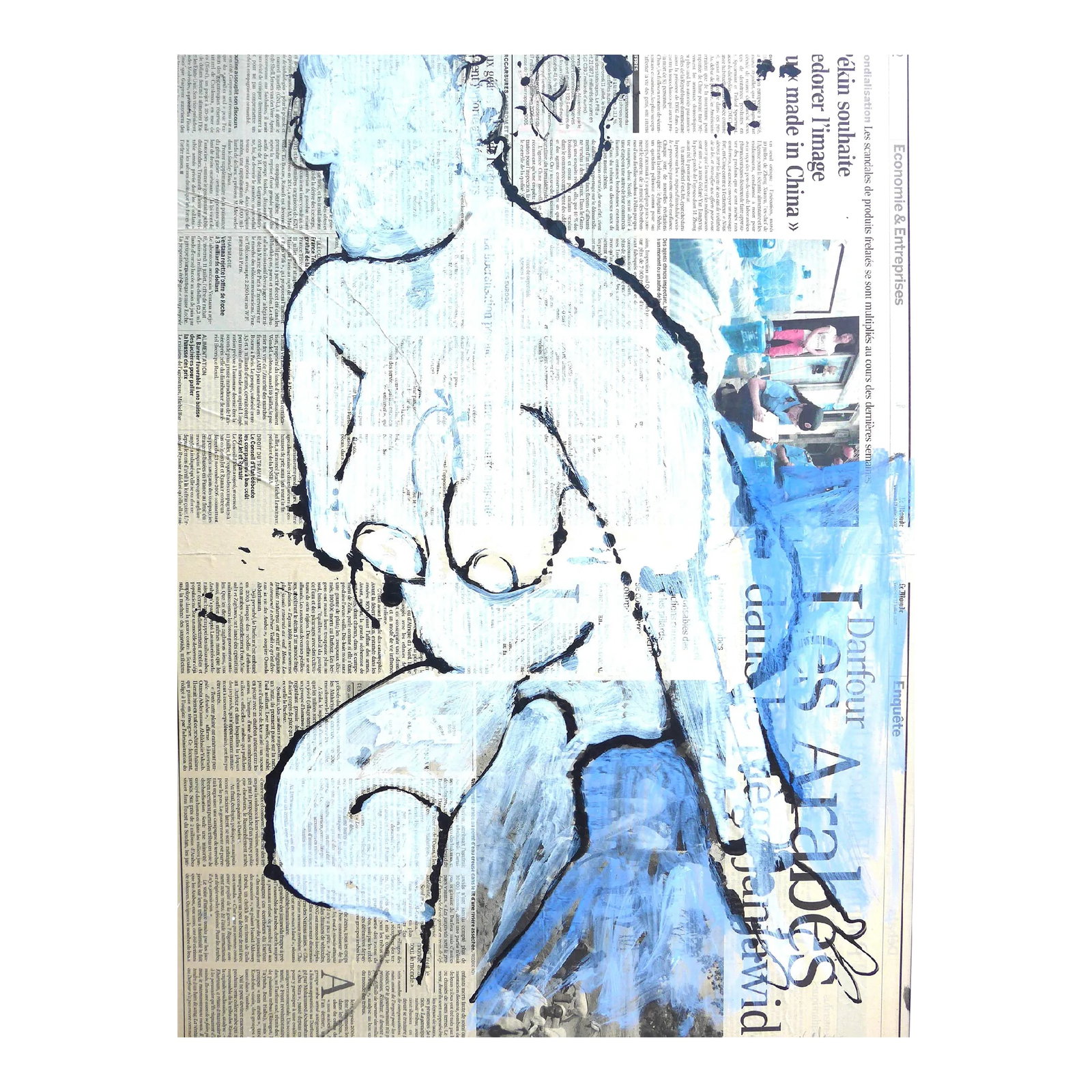 Martha Holden "French Woman" Drawing on French Paper: Original painting from a private collection. ON SALE NOW : Over 15 people have "liked" this painting, be the one to own it or give it as a gift! Sensuous pastel, ink and charcoal drawing on art paper