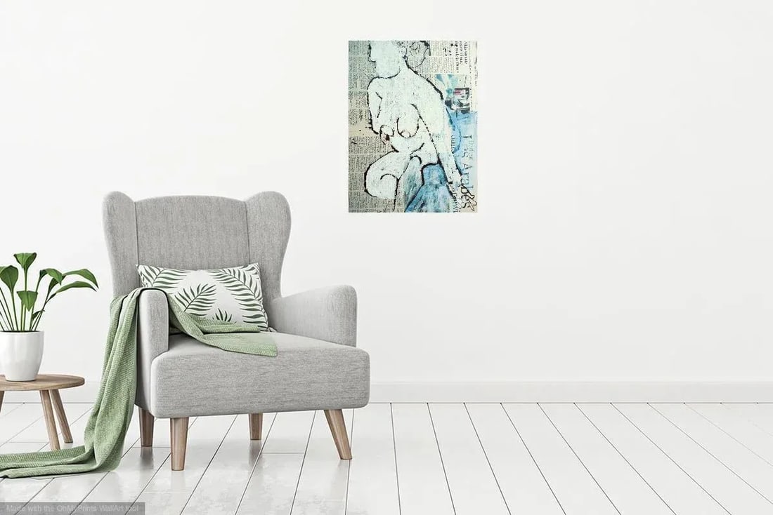 Martha Holden "French Woman" Drawing on French Paper - 2