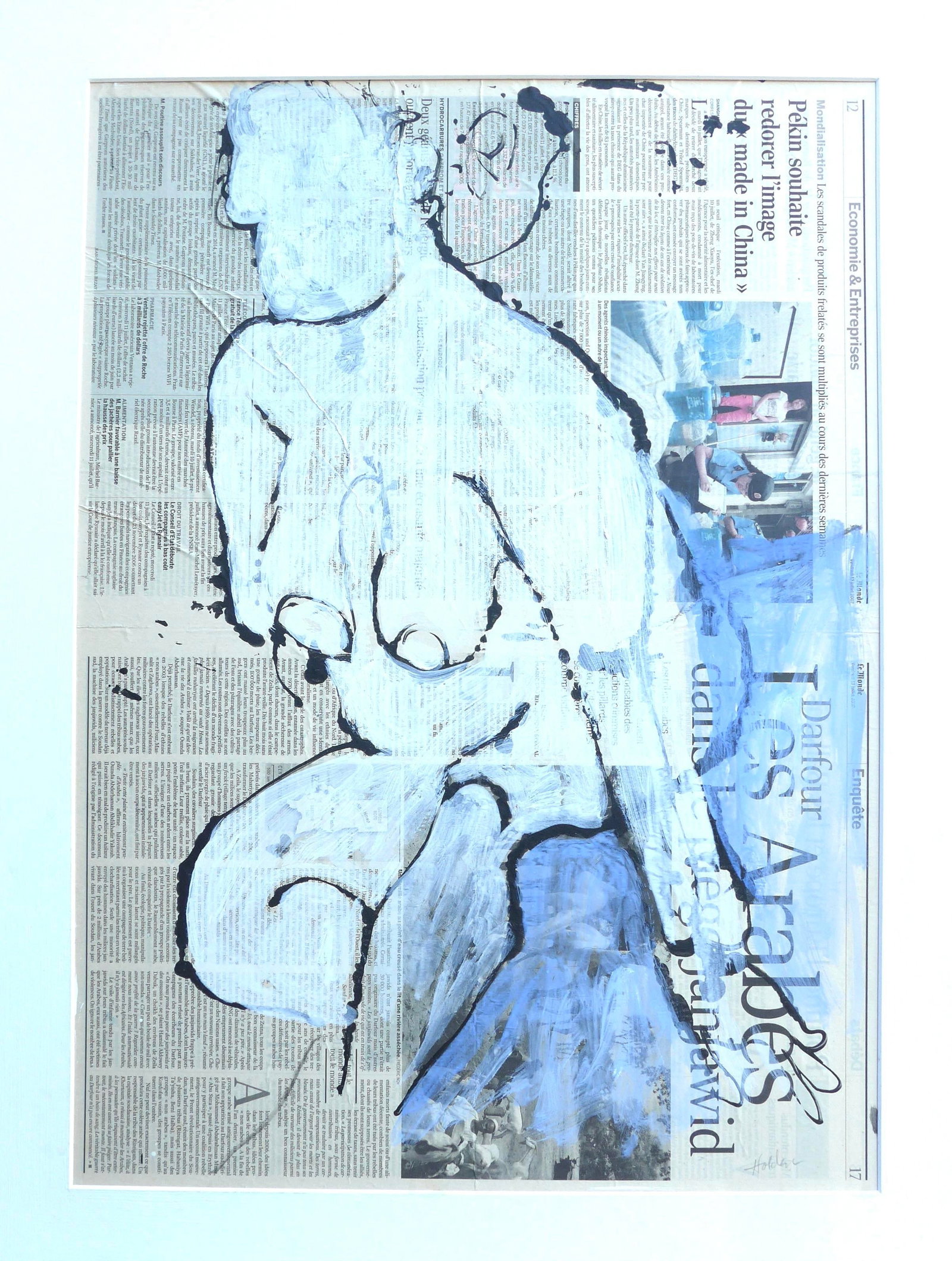 Martha Holden "French Woman" Drawing on French Paper - 8